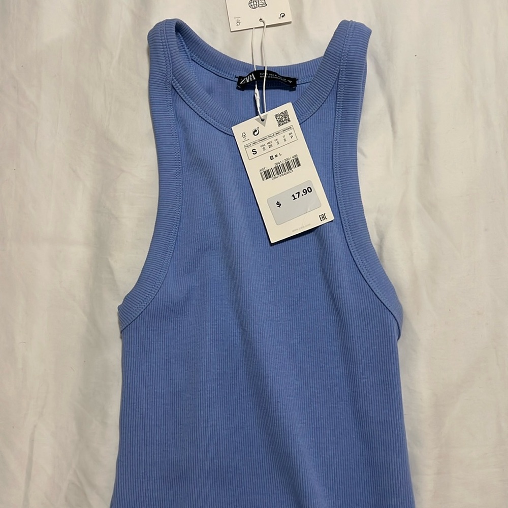 Zara blue dress